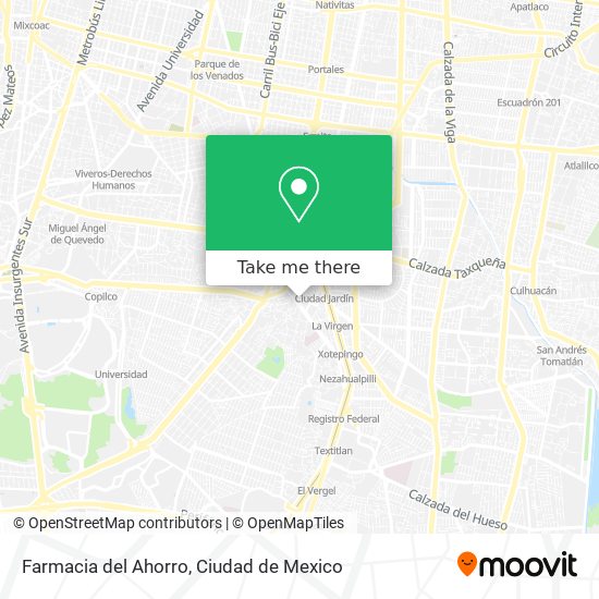 Mapa de Farmacia del Ahorro