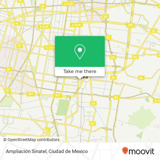 Ampliación Sinatel map