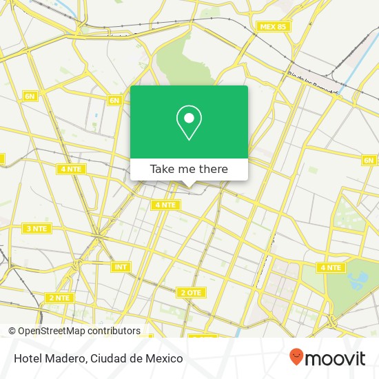 Mapa de Hotel Madero