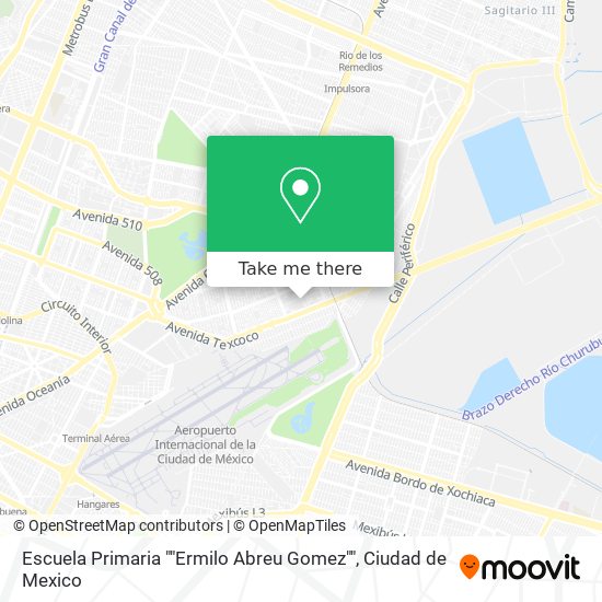 Mapa de Escuela Primaria ""Ermilo Abreu Gomez""