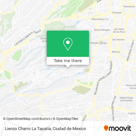 Lienzo Charro La Tapatía map