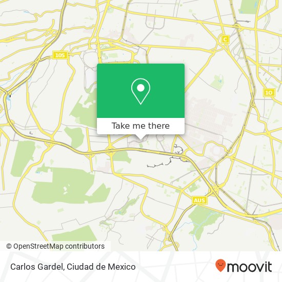 Carlos Gardel map