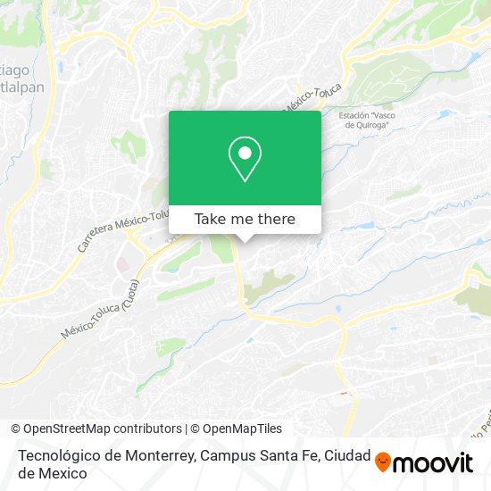 Tecnológico de Monterrey, Campus Santa Fe map