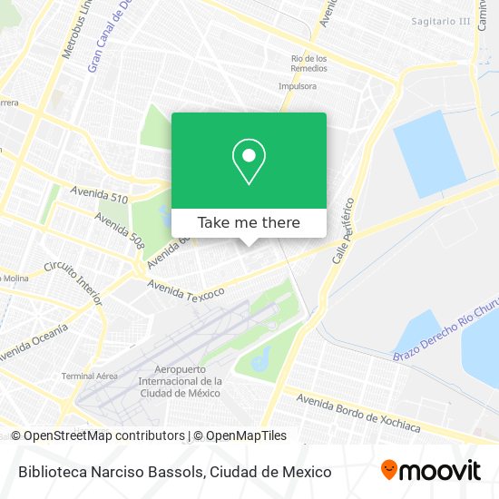 Mapa de Biblioteca Narciso Bassols
