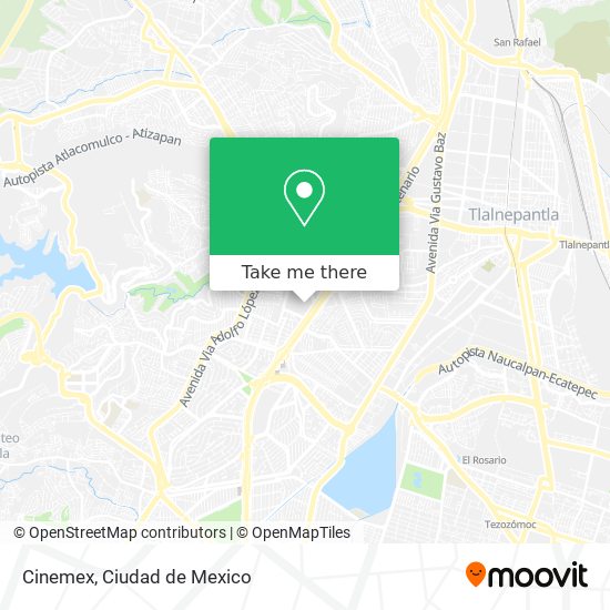 Cinemex map