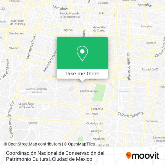 Coordinación Nacional de Conservación del Patrimonio Cultural map