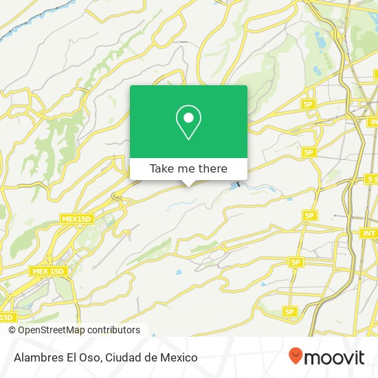 Alambres El Oso map