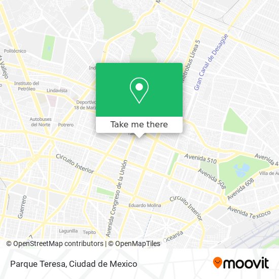 Parque Teresa map