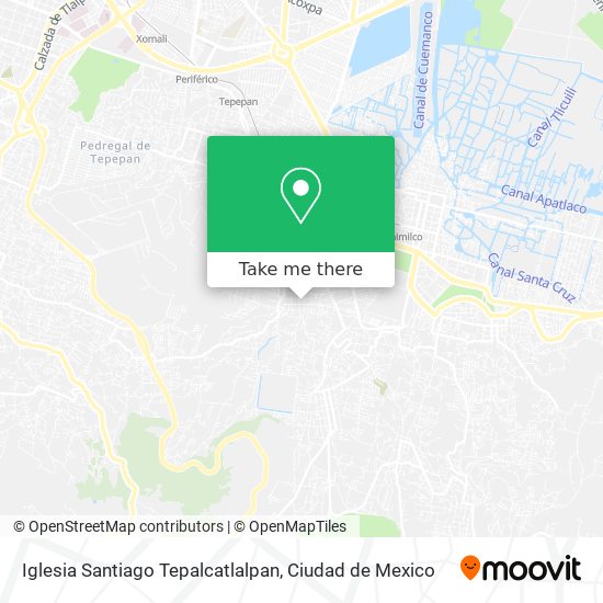 Mapa de Iglesia Santiago Tepalcatlalpan