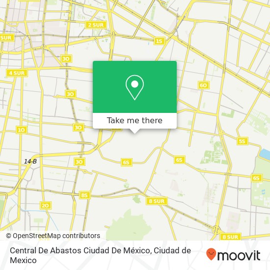 Central De Abastos Ciudad De México map