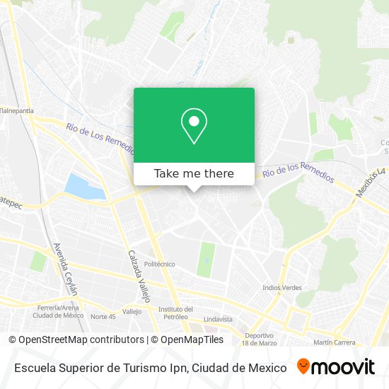 Escuela Superior de Turismo Ipn map