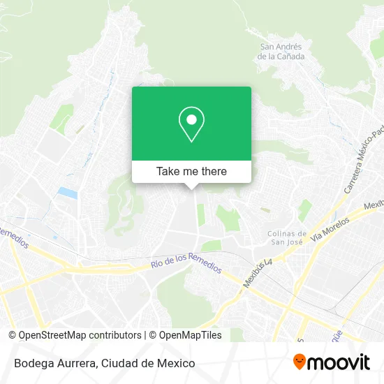 Bodega Aurrera map