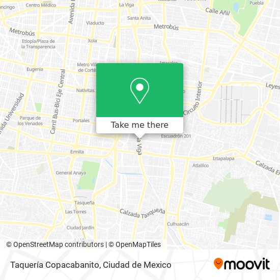 Taquería Copacabanito map