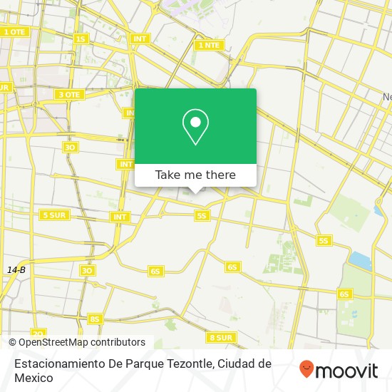 Mapa de Estacionamiento De Parque Tezontle