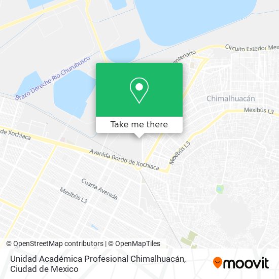 Unidad Académica Profesional Chimalhuacán map