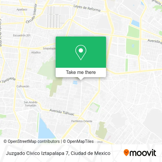 Juzgado Civico Iztapalapa 7 map