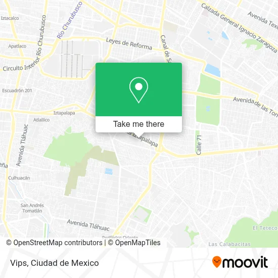 Vips map