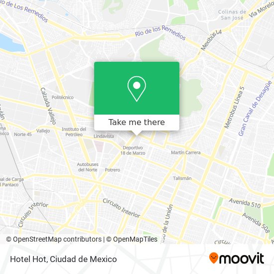 Hotel Hot map