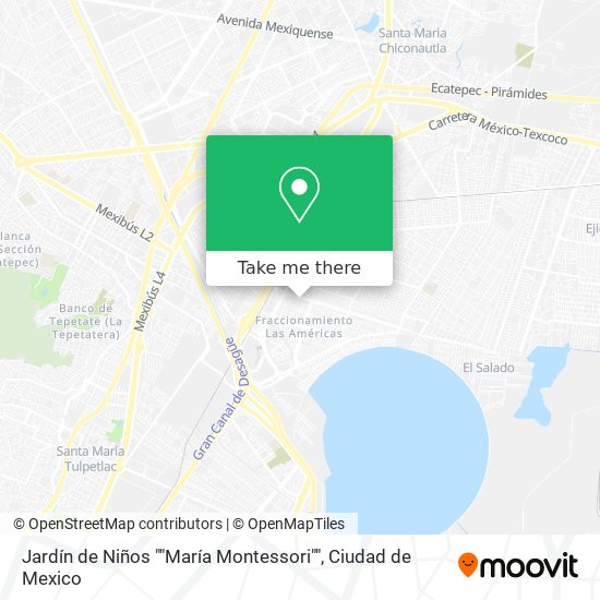 Mapa de Jardín de Niños ""María Montessori""