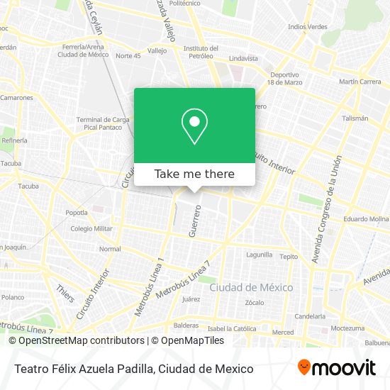 Teatro Félix Azuela Padilla map
