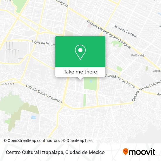 Mapa de Centro Cultural Iztapalapa