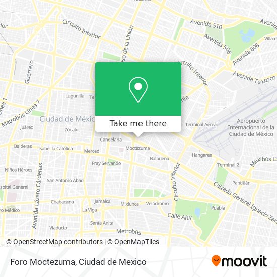 Foro Moctezuma map