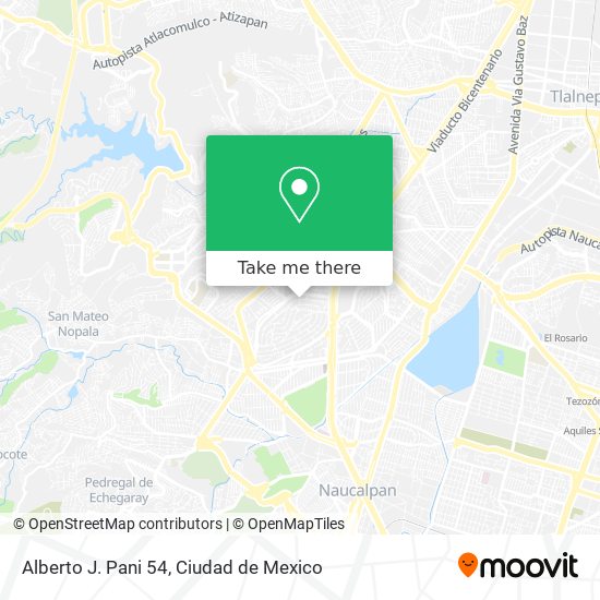 Alberto J. Pani 54 map