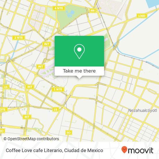 Coffee Love cafe Literario map