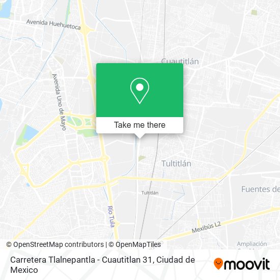 Carretera Tlalnepantla - Cuautitlan 31 map