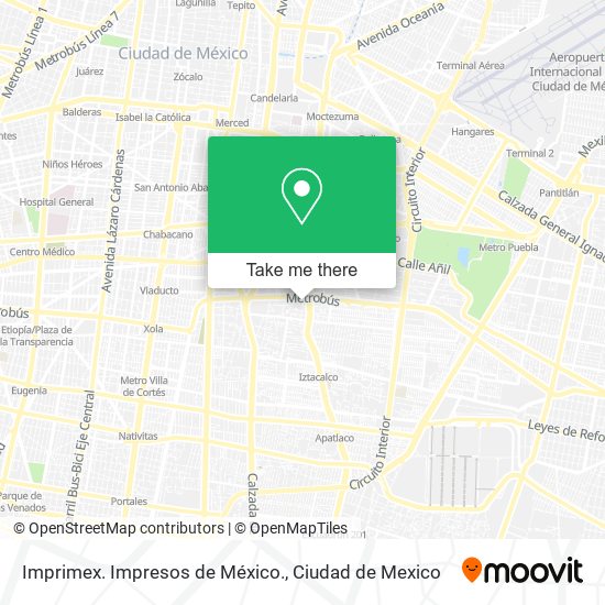 Imprimex. Impresos de México. map