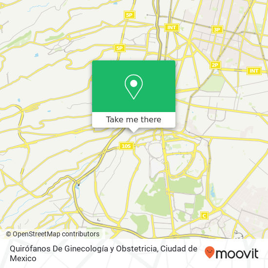 Quirófanos De Ginecología y Obstetricia map