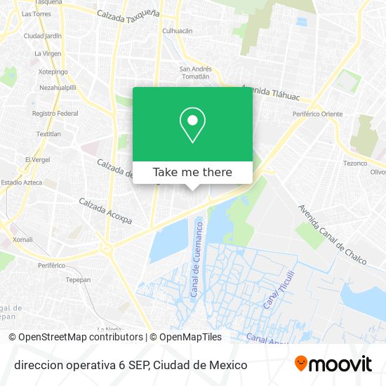 Mapa de direccion operativa 6 SEP