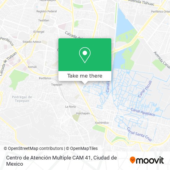 Mapa de Centro de Atención Multiple  CAM 41