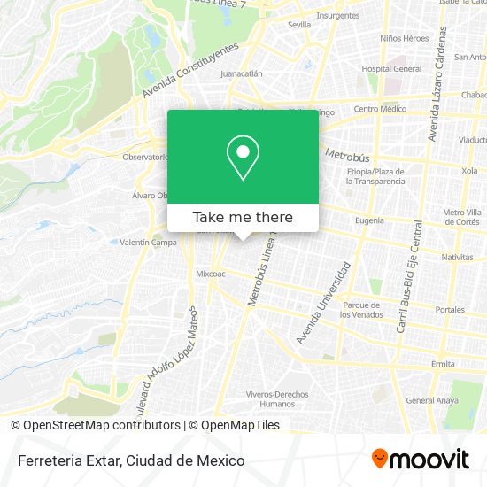 Ferreteria Extar map