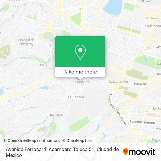 Avenida Ferrocarril Acambaro Toluca 51 map