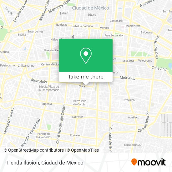 Mapa de Tienda Ilusión