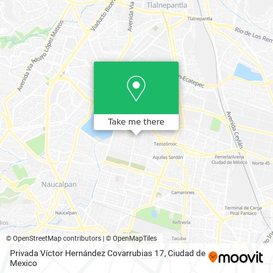 Mapa de Privada Víctor Hernández Covarrubias 17