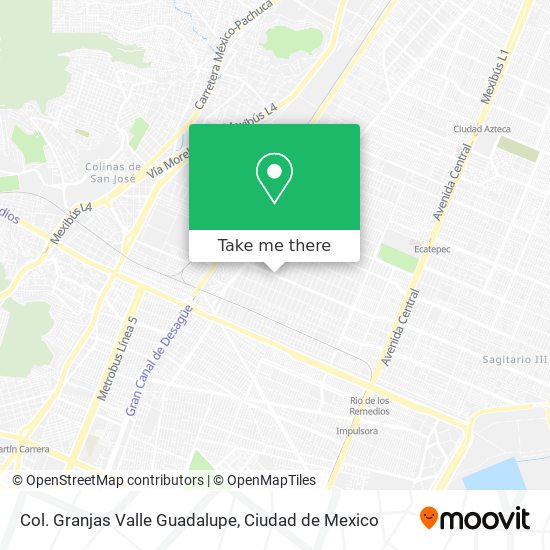 Col. Granjas Valle Guadalupe map