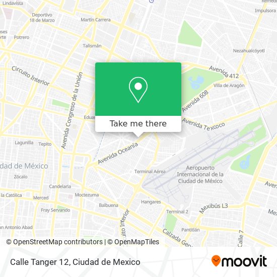 Calle Tanger 12 map