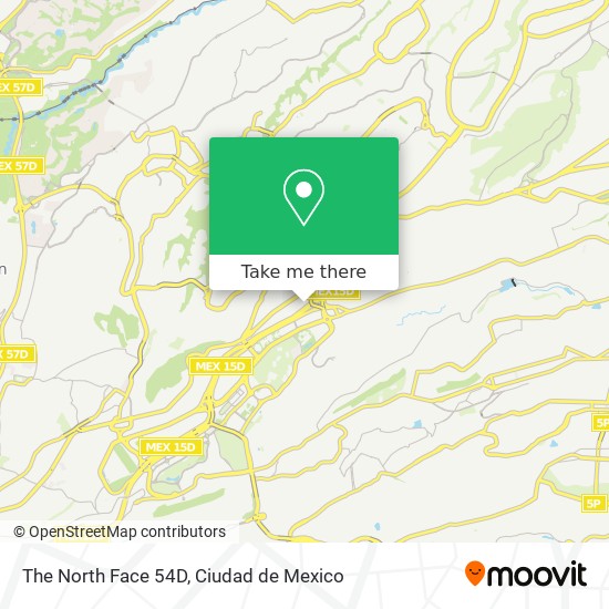 The North Face 54D map