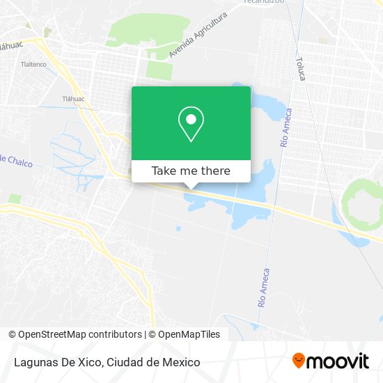 Lagunas De Xico map