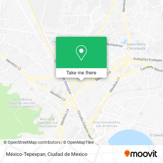 México-Tepexpan map