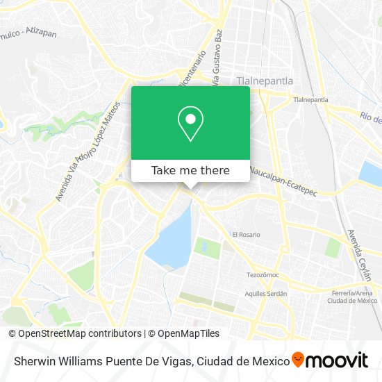 Mapa de Sherwin Williams Puente De Vigas