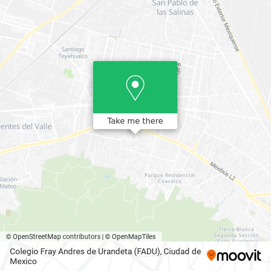 Mapa de Colegio Fray Andres de Urandeta (FADU)