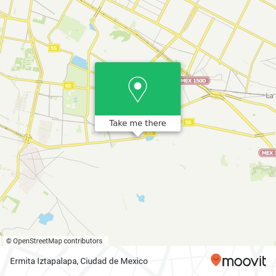 Ermita Iztapalapa map