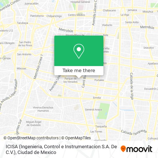 Mapa de ICISA (Ingenieria, Control e Instrumentacion S.A. De C.V.)