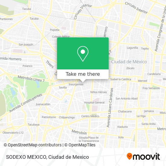 Mapa de SODEXO MEXICO