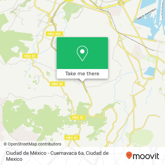 Ciudad de México - Cuernavaca 6a map