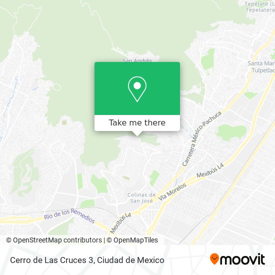 Cerro de Las Cruces 3 map