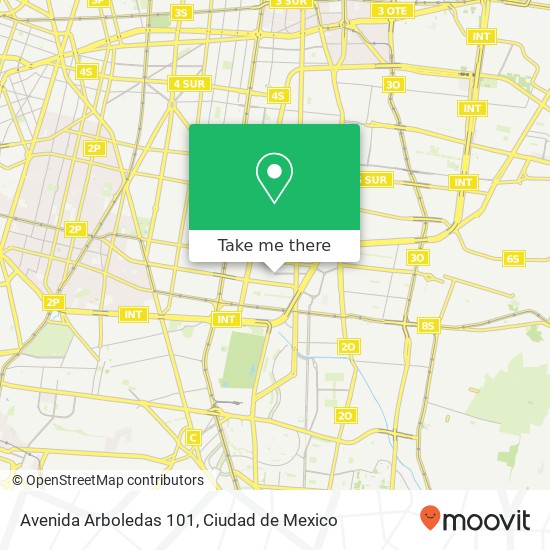 Avenida Arboledas 101 map